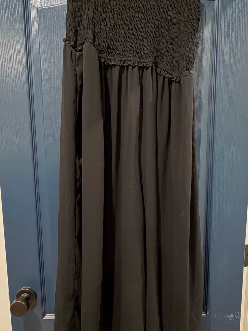 torrid Black Smocked Maxi Swim Coverup